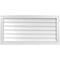 Ekena Millwork Vertical Surface Mount PVC Gable Vent w/ 2"W x 2"H , Brickmould Sill Frame, 40"W x 20"H GVPVE40X2003SN - alternate 1